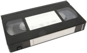 VHS cassette - one of the many video formats that CD Makers can transfer.